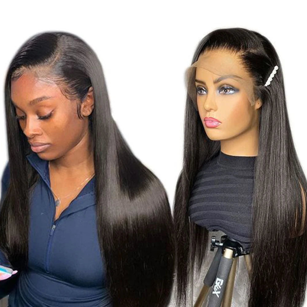 Hd Lace Wig 13x6 Human Hair 13x6 Hd Lace Frontal Wig Straight Lace Front Wigs Human Hair Bone Straight Human Hair Wigs Moxika