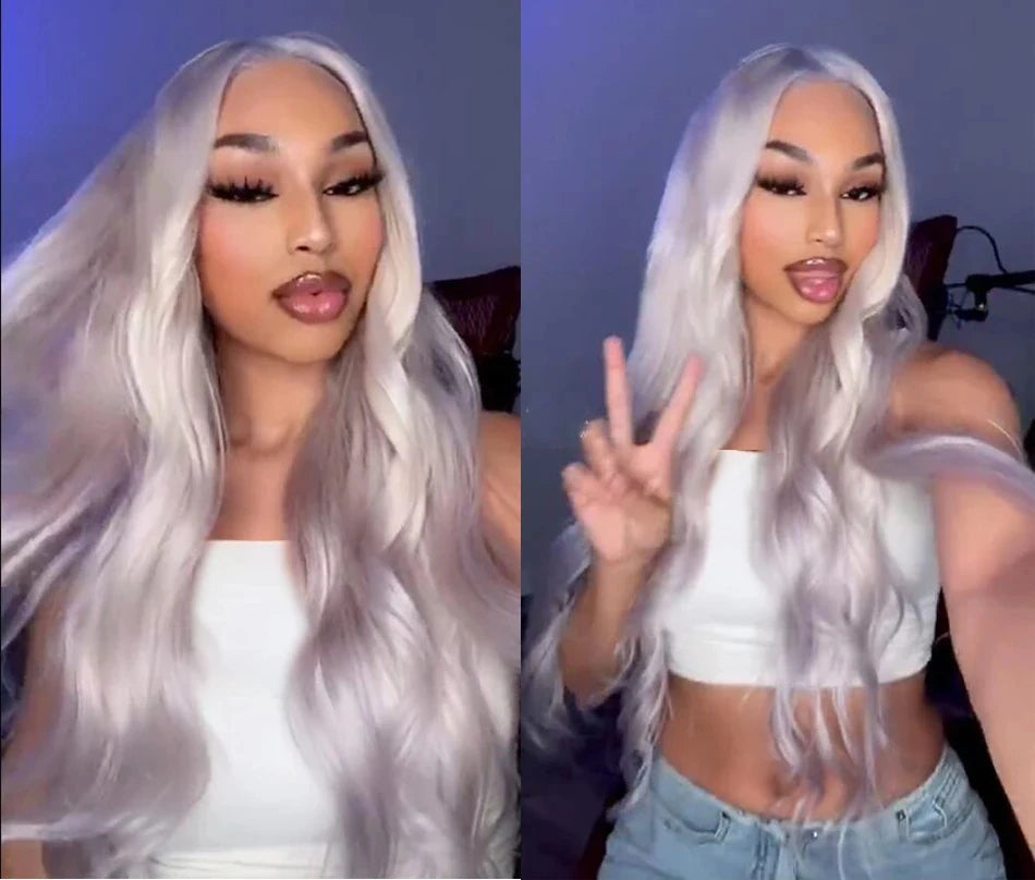 13x6 HD Transparent 613 Blonde Lace Frontal Human Hair Wigs Body Wave Lace Wigs Tuneful 613 Blonde Lace Front Human Hair Wigs