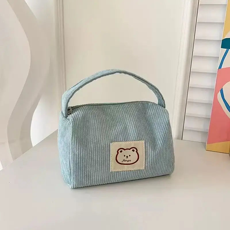 Cosmetic Bags for Women Plush Cute Handbag Summer Fashion Soft Comfortable Large Capacity Trendy Handbag for Women With Handle