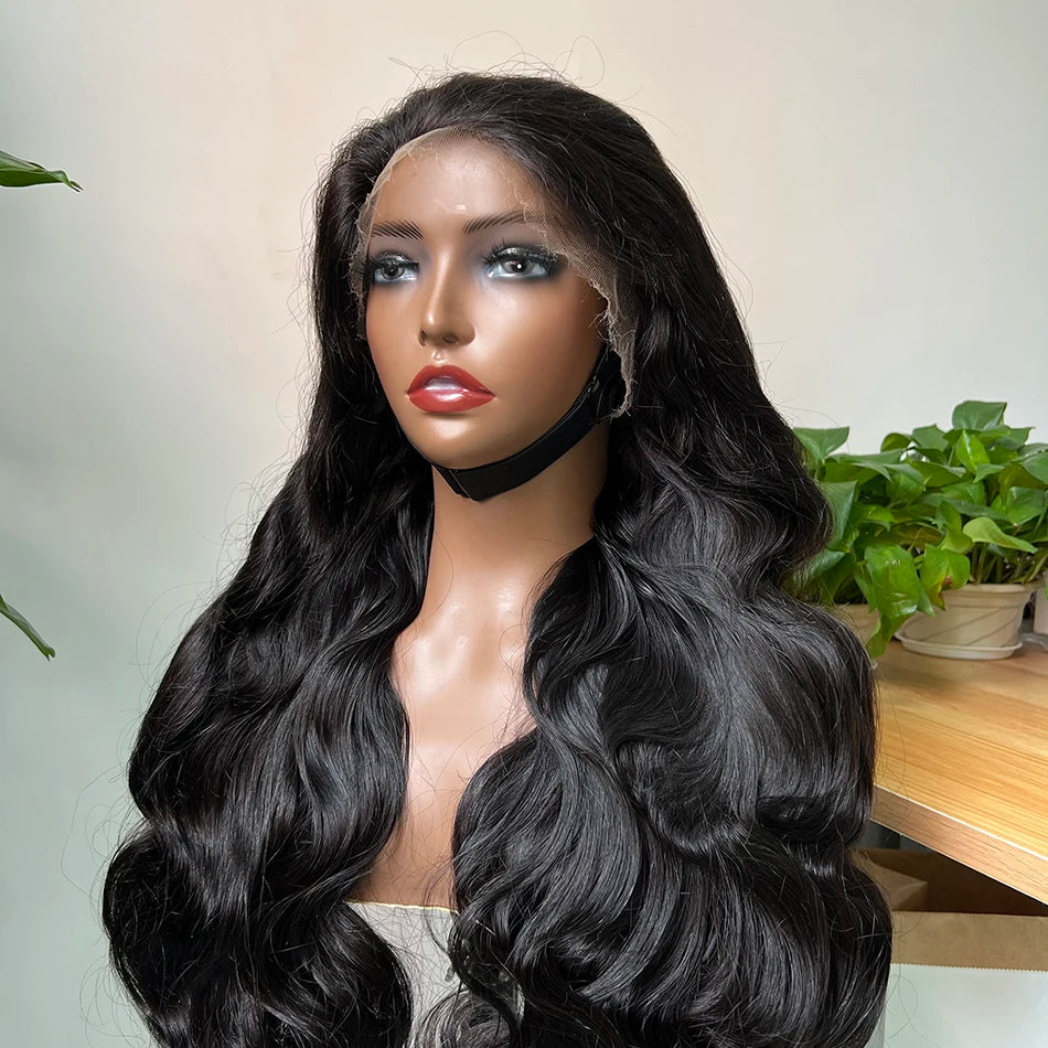 Super Double Drawn Human Hair Wigs HD Lace Body Wave 13x4 Lace Frontal Wig 200 250% Density Vietnamese Raw Virgin Hair For Women