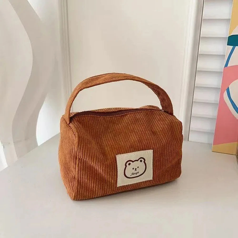 Cosmetic Bags for Women Plush Cute Handbag Summer Fashion Soft Comfortable Large Capacity Trendy Handbag for Women With Handle